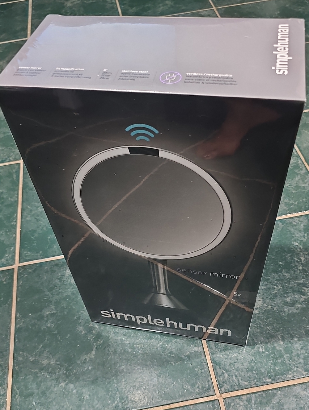 simplehuman Black Sensor Mirror